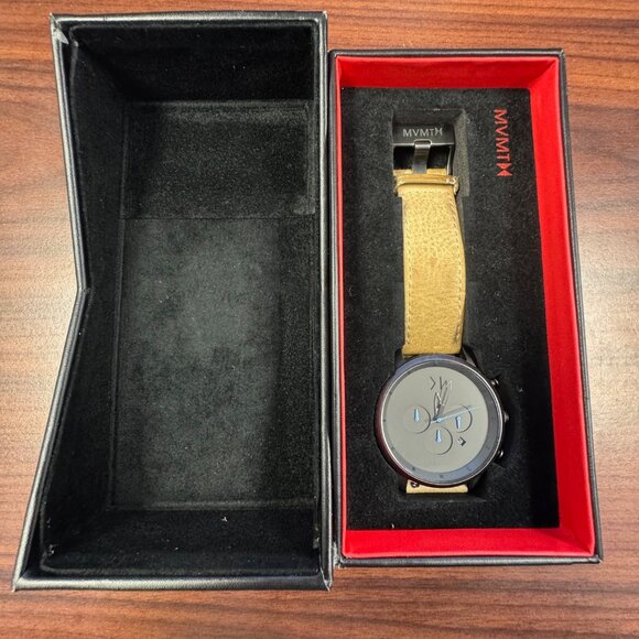 MVMT Men's Chrono Gun Metal/Sandstone Watch (45MM) With Original Box/User Manual - Picture 9 of 13